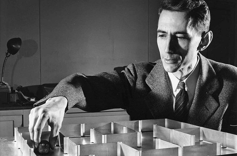 Claude Shannon's electromechanical mouse, which he called Theseus, was one of the earliest attempts to "teach" a machine to "learn" and one of the first experiments in artificial intelligence.